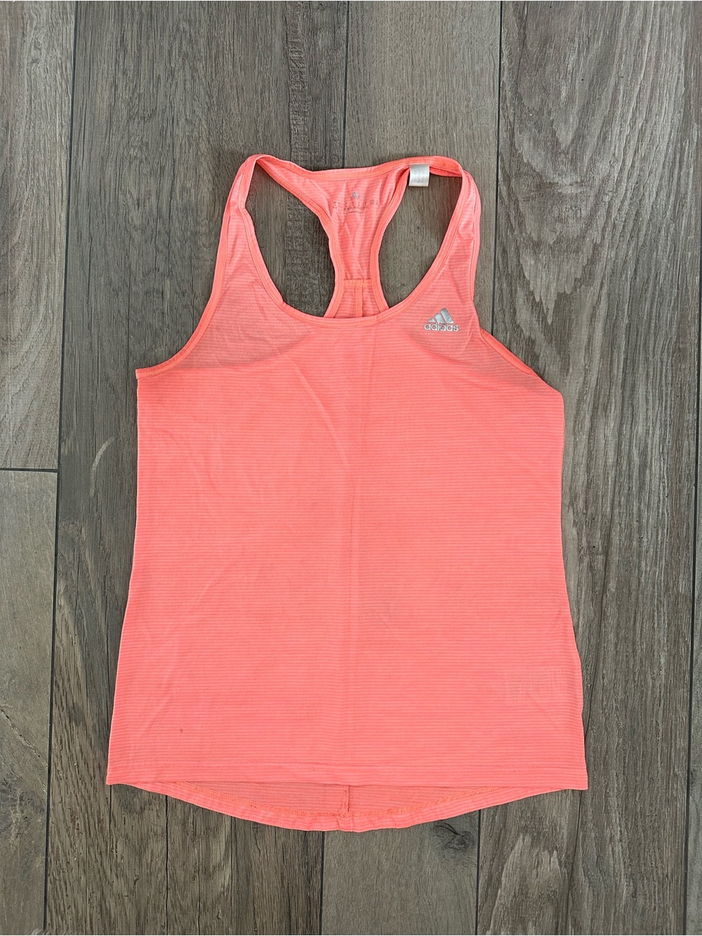 Adidas Women's Orange Racerback Tank Top